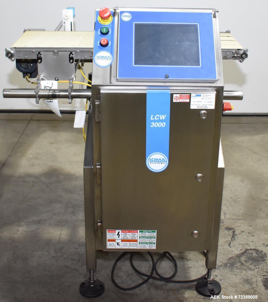 Used- Loma Systems Model LCW-3000 Automatic Belt Checkweigher. .